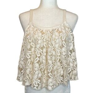 American rag floral lace top